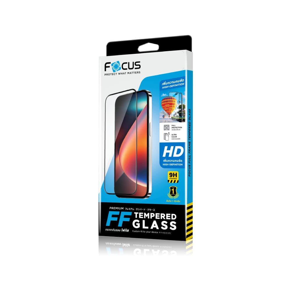 ฟิล์มกันรอย Focus สำหรับ iPhone 12/12 Pro/12 Pro Max/13/14/15/16/17/Air/17 Pro/17 Pro Max Full Frame Black by Studio7 รูปที่ 5
