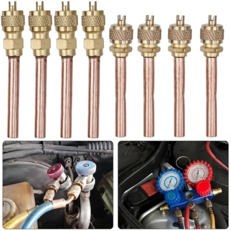 วาล์วลูกศร แพ็ค10ชิ้น วาล์วศร ศรน้ำยาแอร์ ศรตู้เย็น เติมน้ำยา Access valve 1/4นิ้ว ตู้แช่ ตู้เย็น แอร์ ยาว 10ซม. รูปที่ 6