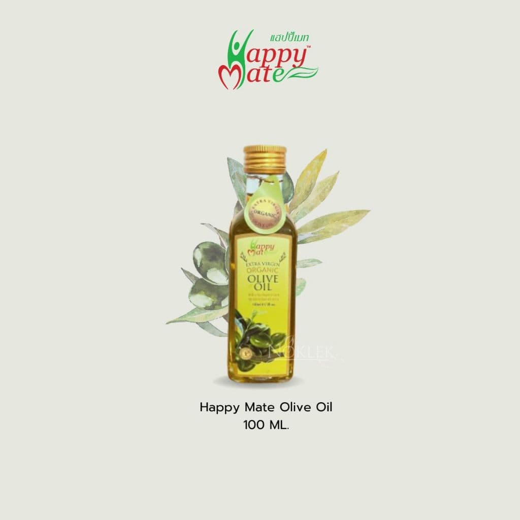 น้ำมันมะกอก Happy Mate แฮปปี้เมท ออแกนิค เอ็กซ์ตร้า เวอร์จิ้น โอลีฟ ออย ขนาด 100 มล. และ 250 มล. รูปที่ 3