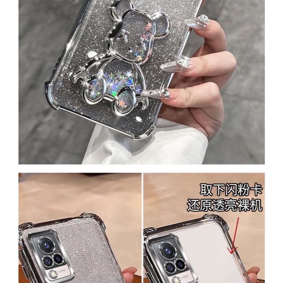 ส่งเร็ว เคส น่ารัก สำหรับ Redmi 14C A3 Note15 15Pro 15ProPlus POCO C75 M8 M8Pro เคส หมีตู้น้ำ สวยหรูฟริ้งฟริ้ง กันกระแทก รูปที่ 6