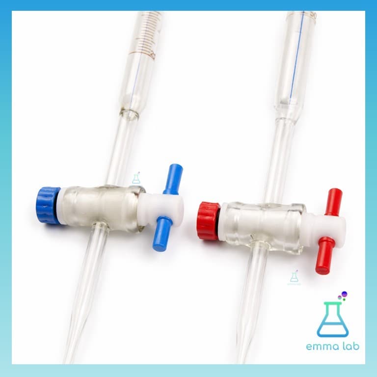 บิวเรตต์ บิวเรต แก้ว ก๊อกเทฟล่อน 25, 50 มิลลิลิตร Burette PTFE 25 ml. and 50 ml รูปที่ 7