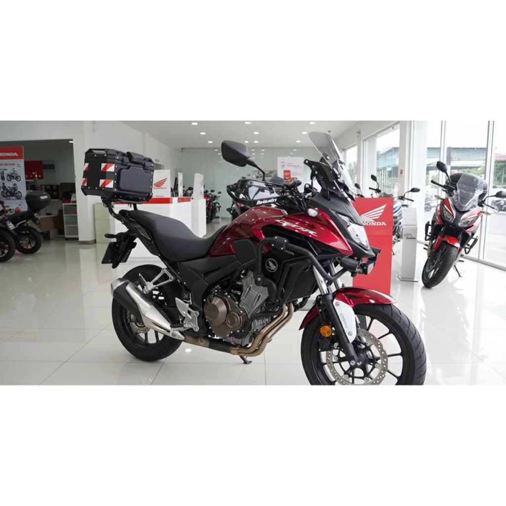 ตัวยกชิวแต่งปรับระดับได้ Honda CB500X 2016-2021 ชิ้นงานสีดำ A รูปที่ 4