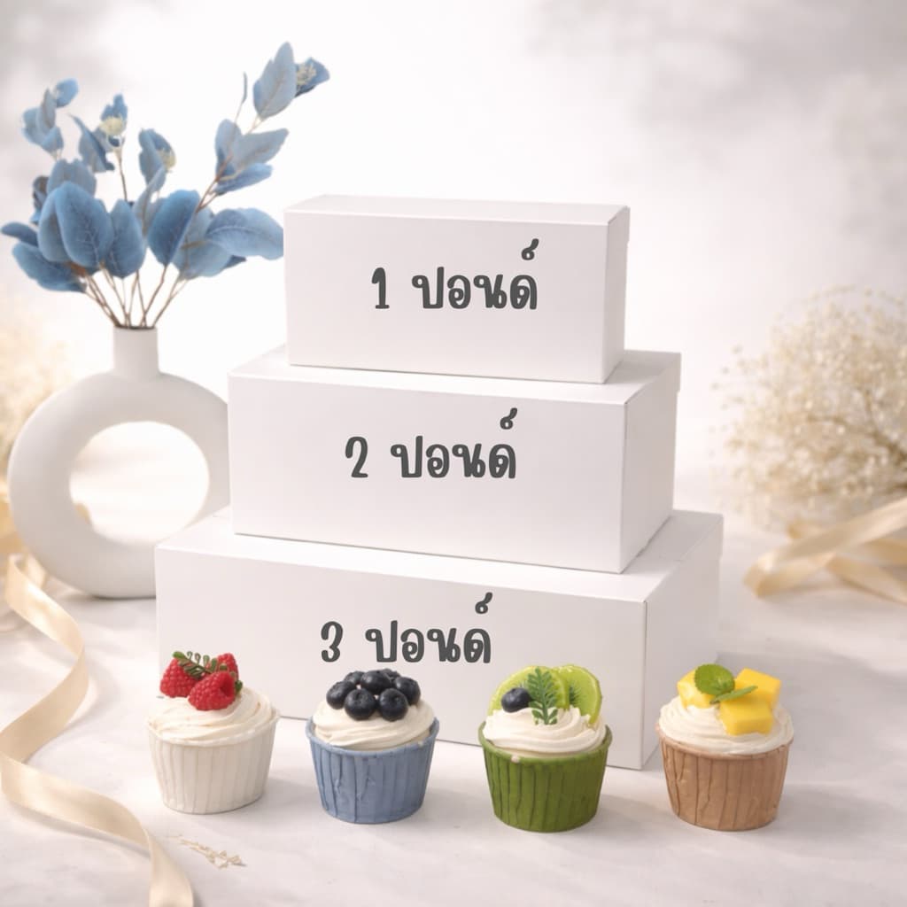 กล่องเค้ก 1-3 ปอนด์ ขาวฟู้ดเกรด 1 ปอนด์ , 2 ปอนด์ , 3 ปอนด์ รูปที่ 7