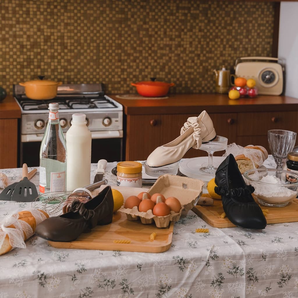 *แนะนำเพิ่ม1ไซส์* รองเท้า Kyda รุ่น Betty ส้น1นิ้ว หนังนุ่มนิ่ม รูปที่ 2