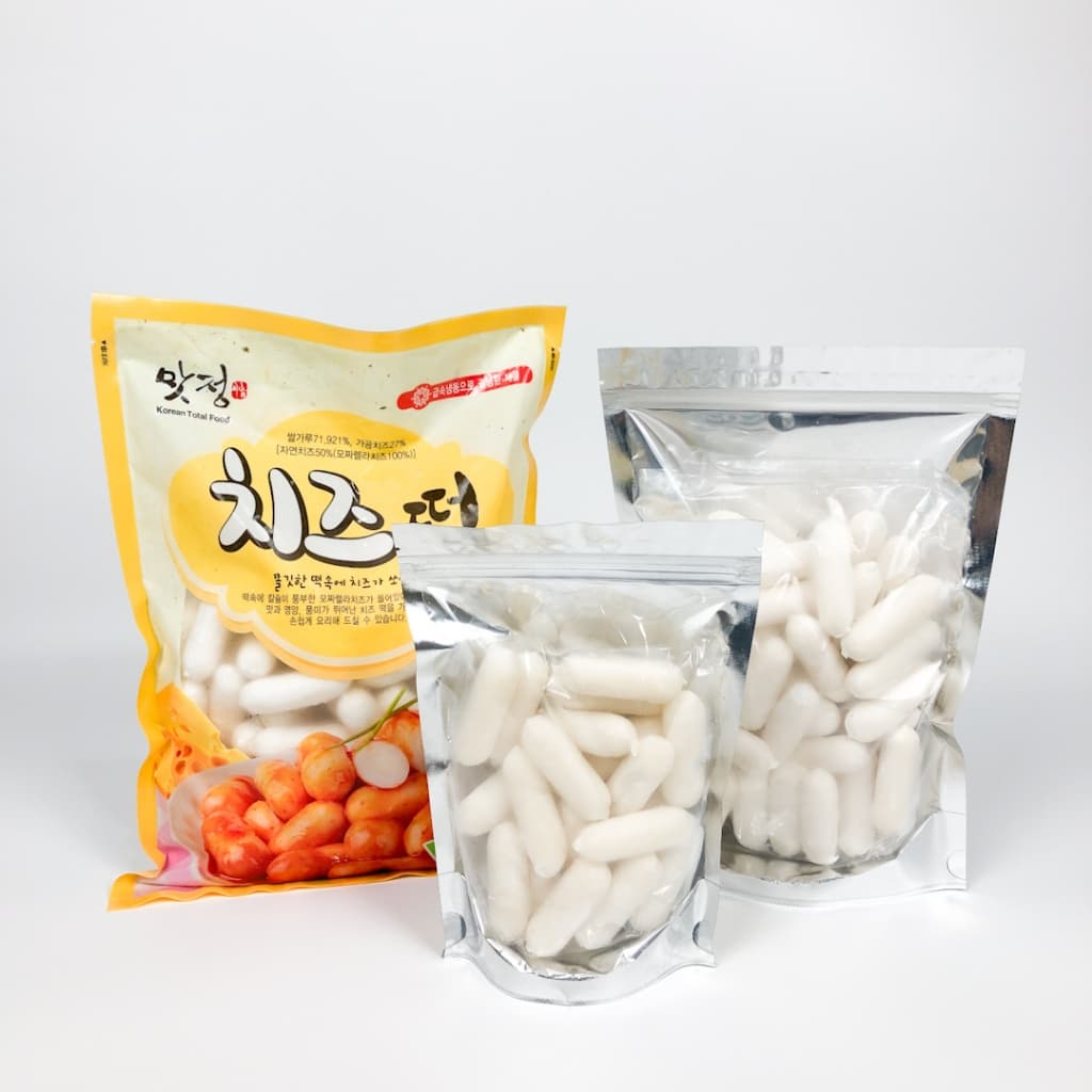Tteokbokki 250g-500g รสมันม่วง รสชีส ต๊อกบกกี แป้งต๊อกบกกีสอดไส้ 고구마 치즈 떡볶이 Topokki รูปที่ 6