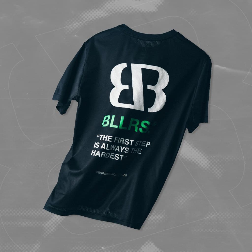 VOLT RUNNING x BLLRS เสื้อวิ่งแขนสั้น รุ่น Acce 004 Running Club สีดำ รูปที่ 1