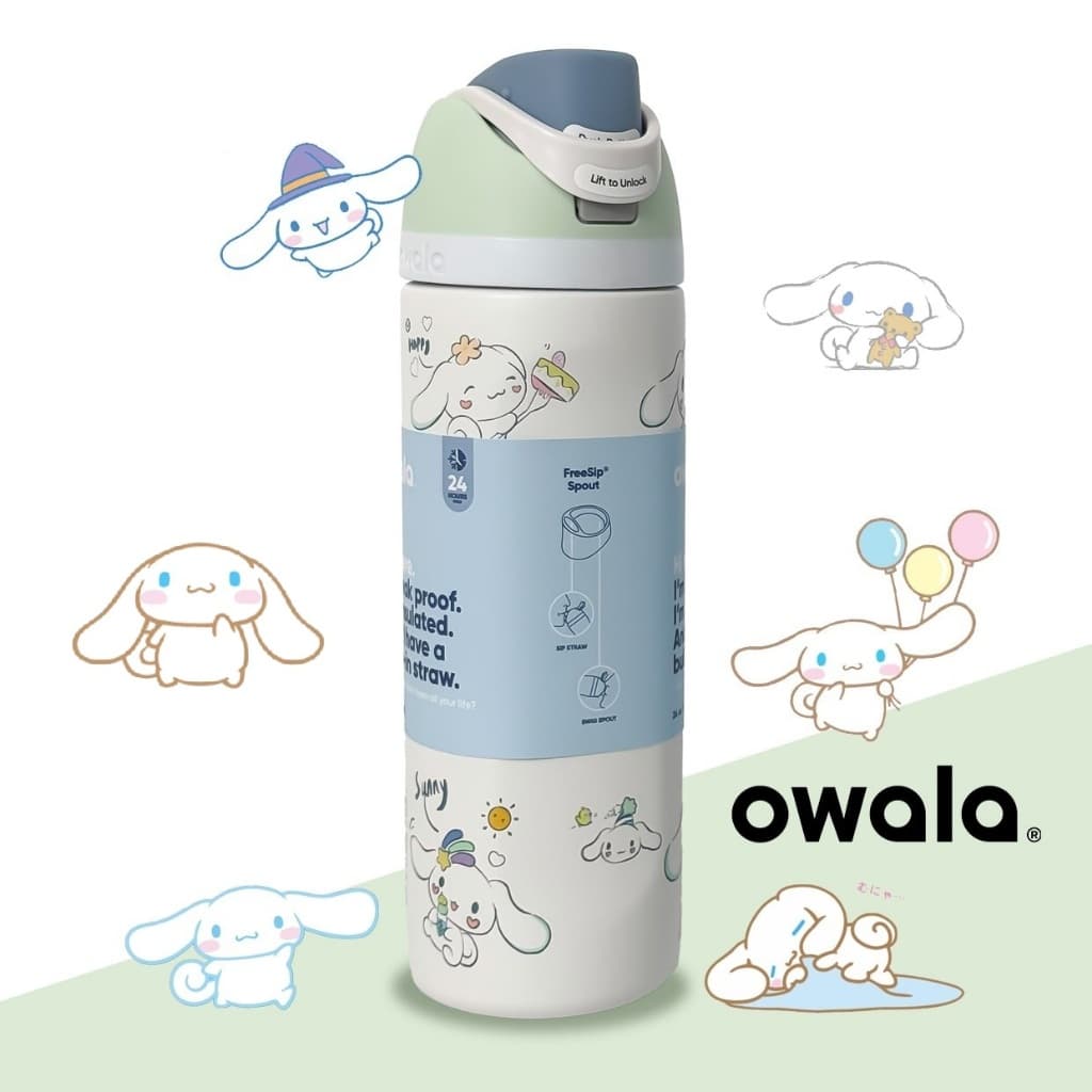 ขวดน้ำเก็บอุณหภูมิ Owala FreeSip สแตนเลส304 24oz /32oz เก็บเย็นยาวนาน ดีไซน์ฝาปิดแน่น ไม่หกไม่ซึม รูปที่ 8
