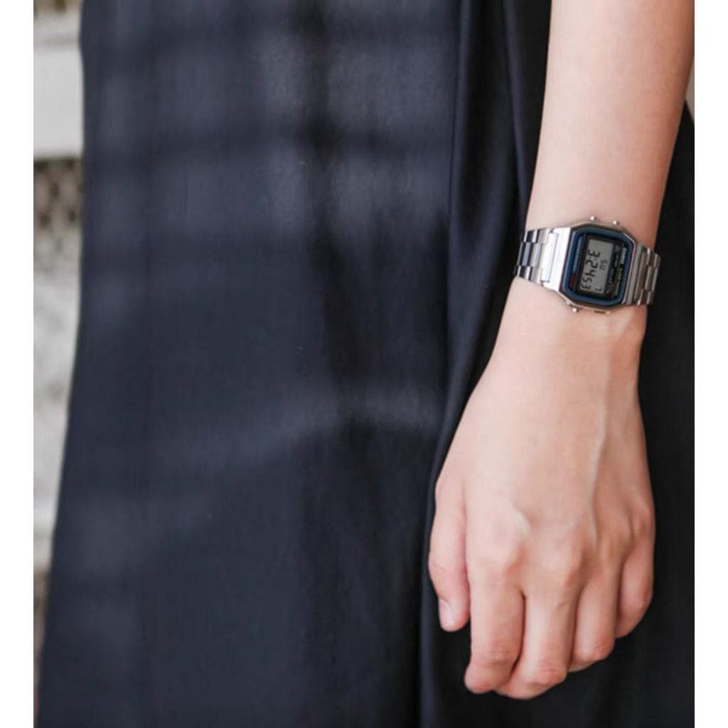 นาฬิกาดิจิทัลสแตนเลส รุ่น-158-สายสแตนเลส กระจกมิเนอรัล ขนาดหน้าปัด 34mm รูปที่ 5