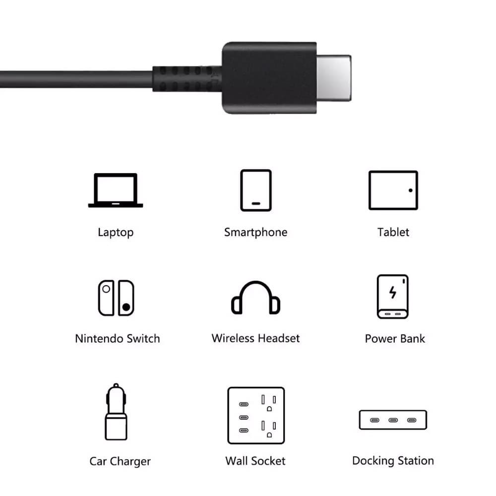 ชาร์จเร็วสุด ชุดชาร์จ 25W 45W 65W type C to TYPE-C cable รองรับรุ่น S21 S22 A70 A80 รูปที่ 5