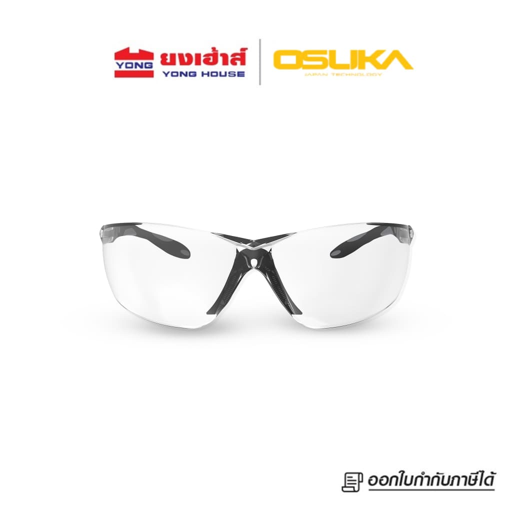 OSUKA แว่นตาเซฟตี้ เลนส์ใส รุ่น OPG31021 เลนส์ดำ รุ่น OPG31022 เลนส์ป้องกันรอยขีดข่วน แว่นตา รูปที่ 2