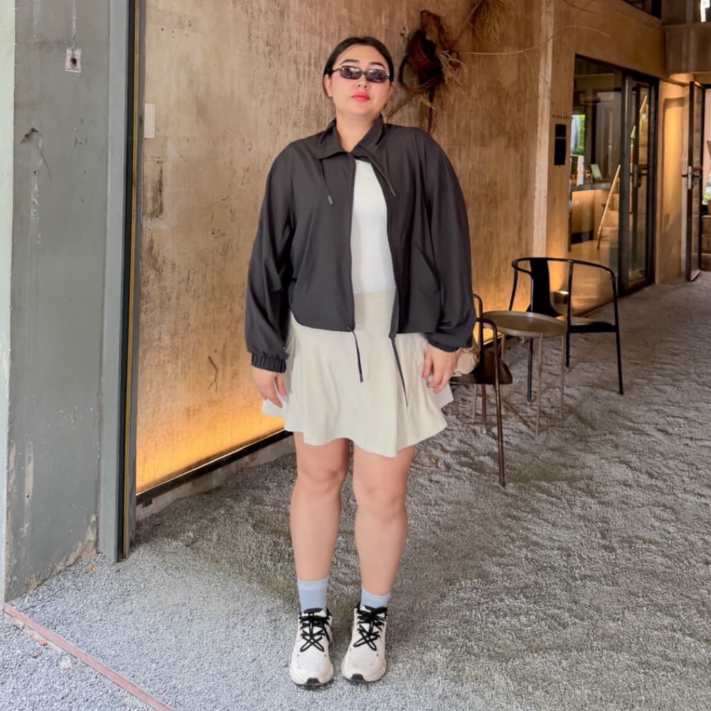 Lady M | WINDBREAKER เสื้อแจ็กเกตกันแดดกันลม อกใหญ่ ทรงโอเวอร์ไซส์ ดีไซน์เท่ ใส่วิ่งออกกำลังกาย ปั่นจักรยาน เดินป่า รูปที่ 7