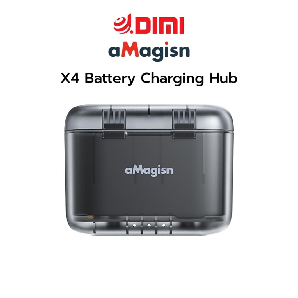 aMagisn Charging Hub แท่นชาร์แบตเตอรี่ สำหรับ Insta360 X4 / X4 Air รูปที่ 1
