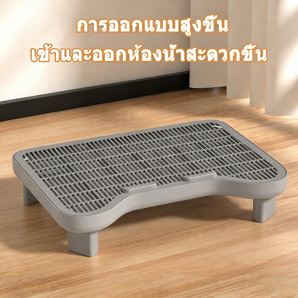 แผ่นดักทรายแมว พรมดักทรายแมว พรม 2 ชั้น PP ช่วยดัก ทรายแมว ที่ติดตามเท้า แผ่น รอง ทรายแมว ขนาด ใหญ่ 2IN1 ถาดรองฉี่สุนัข รูปที่ 3