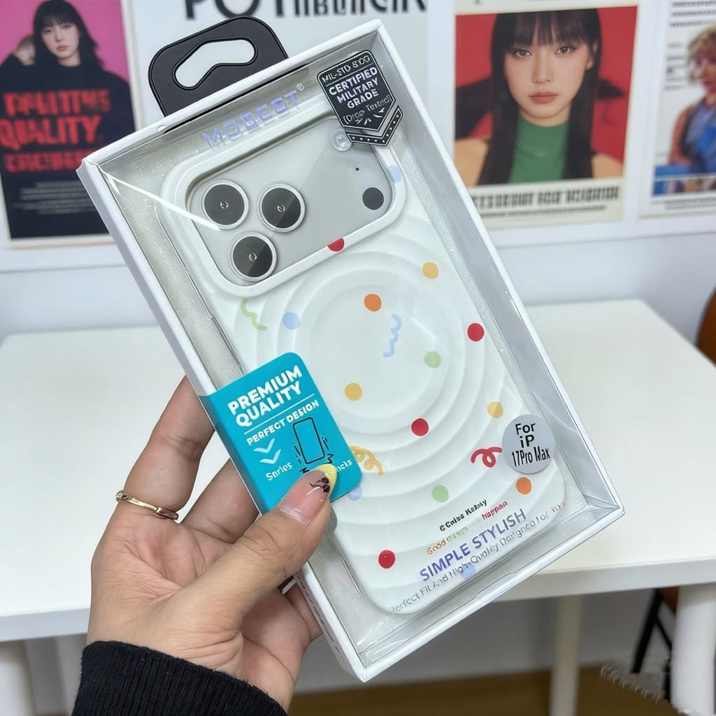 Mobest เคสลายโบว์ แม่เหล็กชาร์จ สำหรับรุ่น ไอโฟน 17promax 17pro 17 15promax 14promax 13promax รูปที่ 5