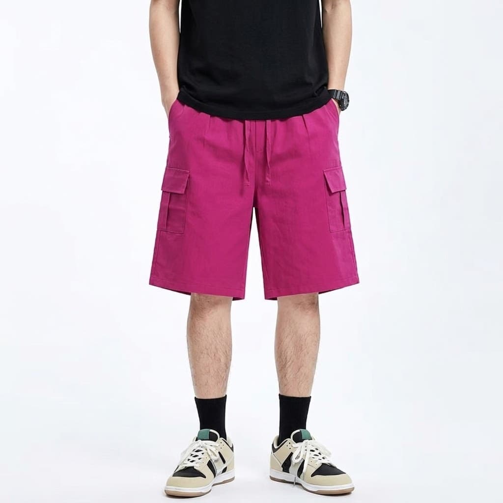 SpinnyHouseกางเกงเดินป่า กางเกงขาสั้น ทรงUNISEX มีไซส์ M-3XL เอวยางยืด กระเป๋าข้าง คาร์โก้ขาสั้น รุ่น เดินป่าขาสั้น รูปที่ 7