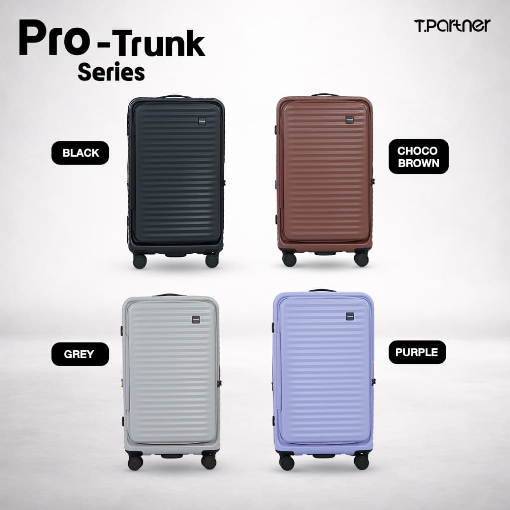 Tpartner—กระเป๋าเดินทางเปิดหน้าทรงถัง รุ่น Pro Trunk Series ขนาด26/29/32 นิ้ว ขยายข้างได้ จุเยอะ เเพ็คง่ายประหยัดพื้นที่ รูปที่ 5