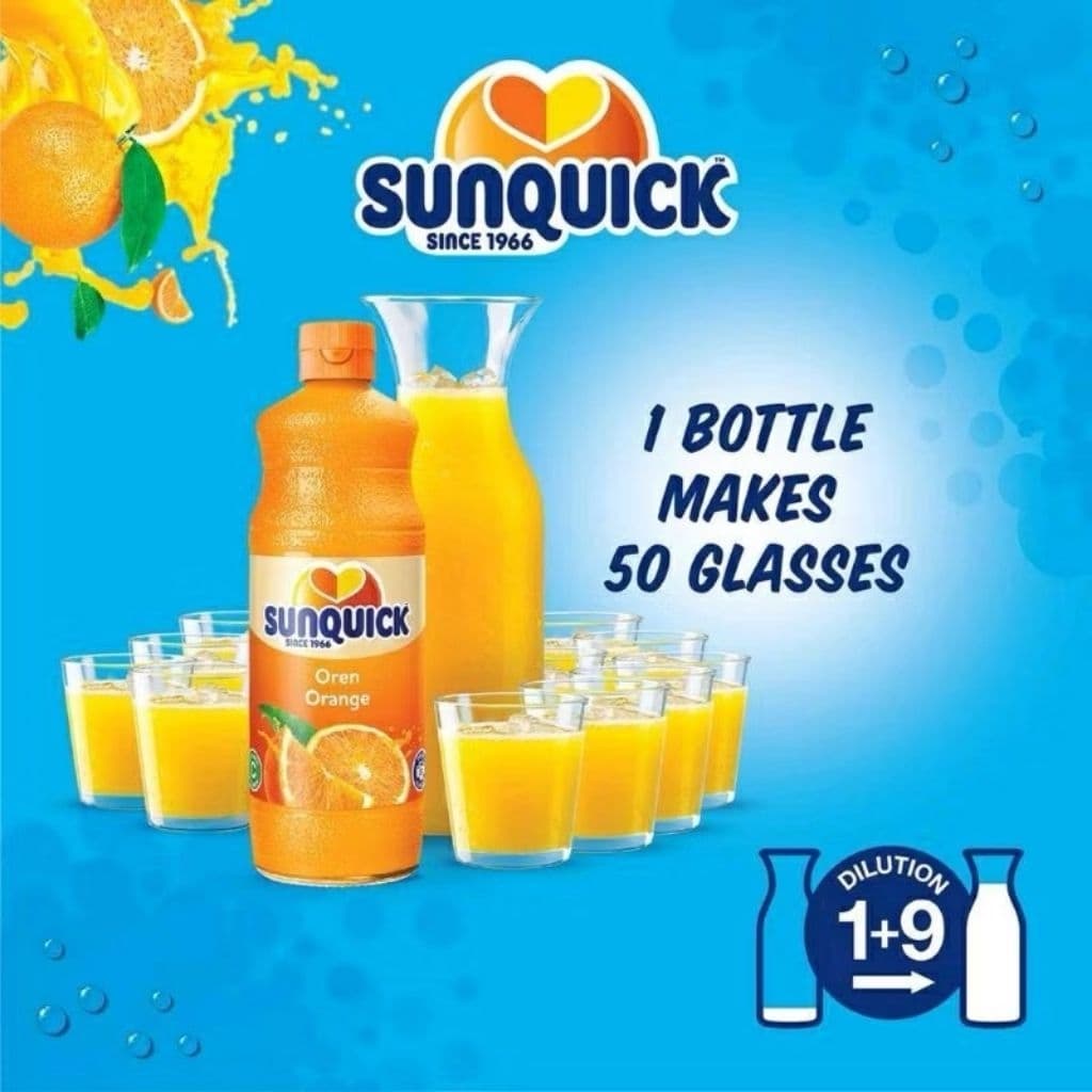 SUNQUICK ซันควิก น้ำส้มสูตรเข้มข้น ขนาด 700มล. 2รส รูปที่ 4