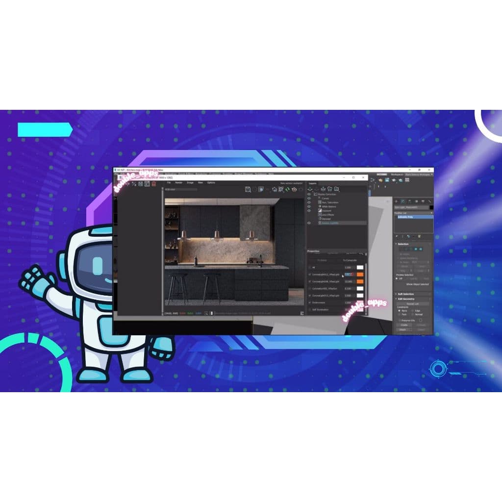 V-Ray For 3ds Max 2019–2025 เวอร์ชั่น 7 สำหรับ Render 3ds Max สำหรับเครื่องคอมพิวเตอร์ windows รูปที่ 2