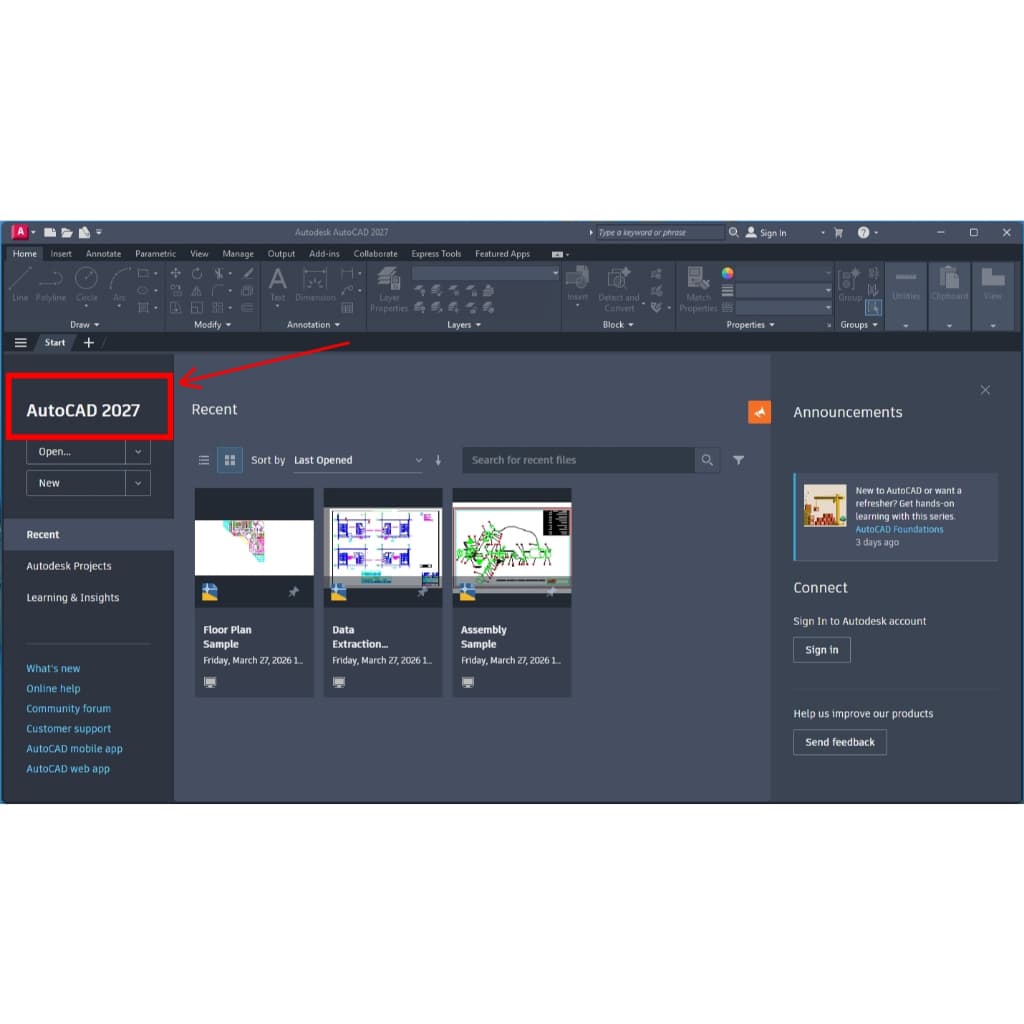 Autocad 2027 โปรแกรมออกแบบ CAD 2D/3D สำหรับ Windows รูปที่ 2