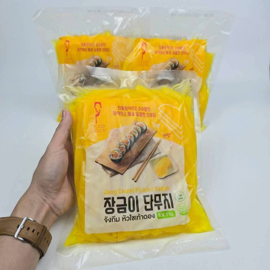 ไชเท้าดองเกาหลี แบบเส้น 1kg จังกึมมี คิมบับ หัว ไชเท้า ดอง เกาหลี 단무지 Danmuji Pickled Radish รูปที่ 8