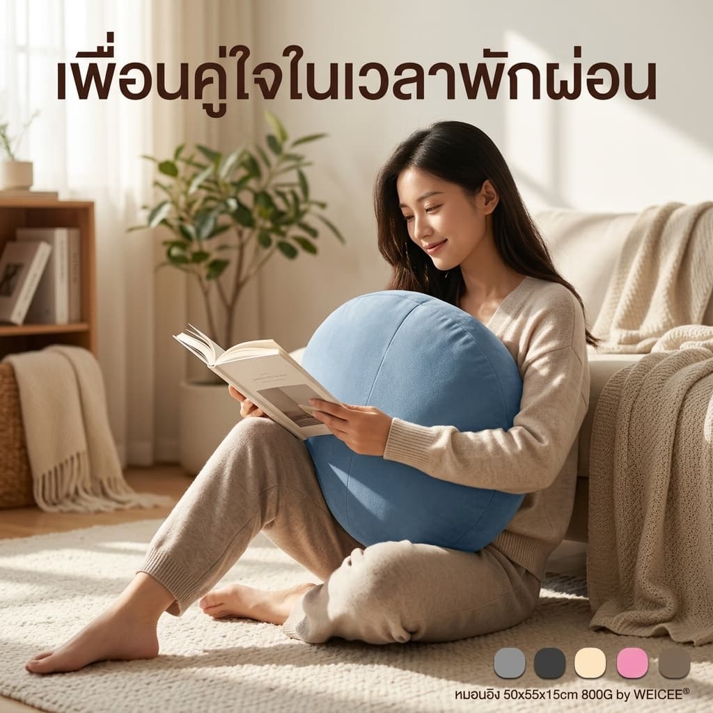 WEICEE หมอนอิง หมอนอิงอเนกประสงค์แบบนุ่ม Soft Multi Cushion ลดปวดหลัง รูปที่ 4