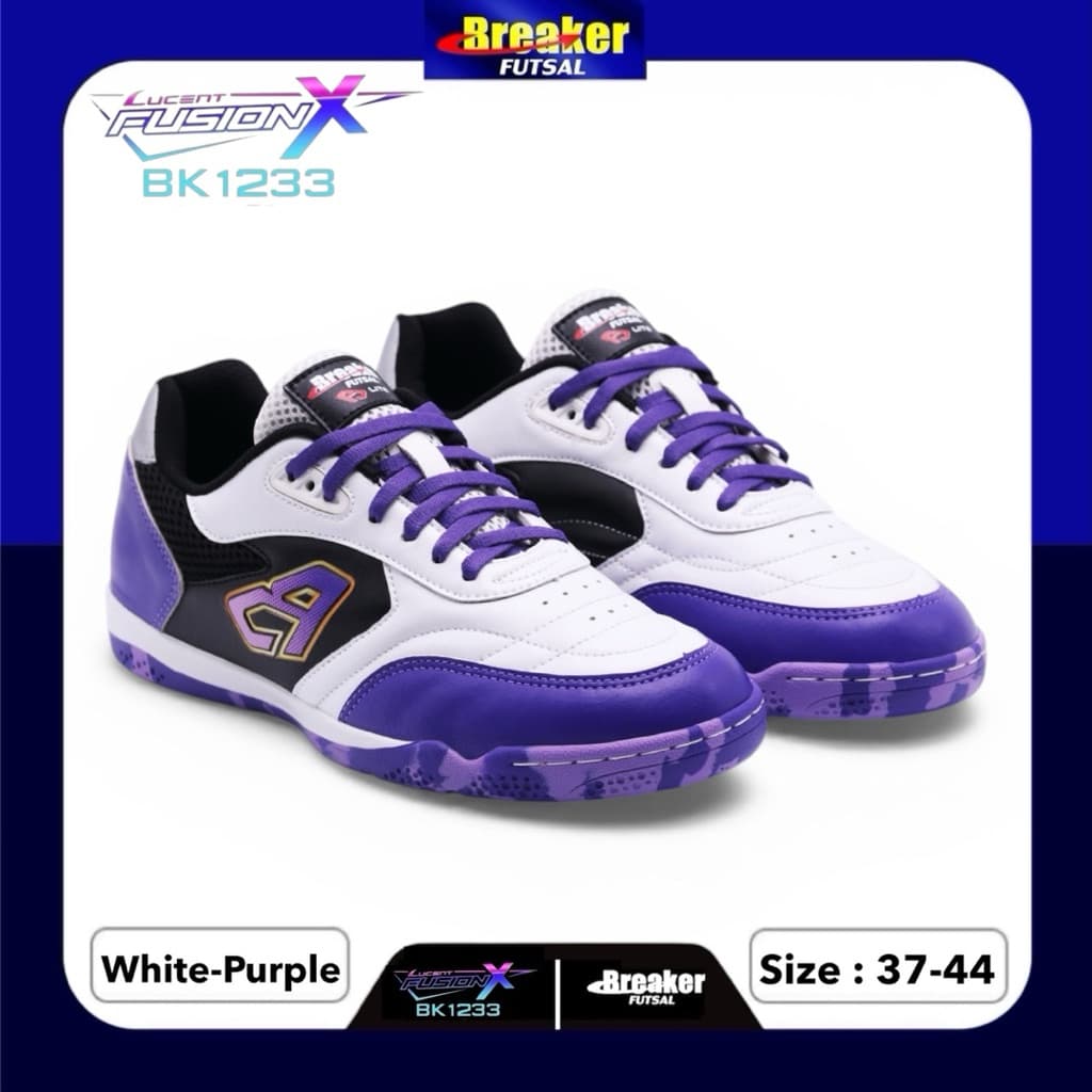 BREAKER FUTSAL รองเท้าฟุตซอล รุ่น Lucent Fusion X BK1233 รูปที่ 4
