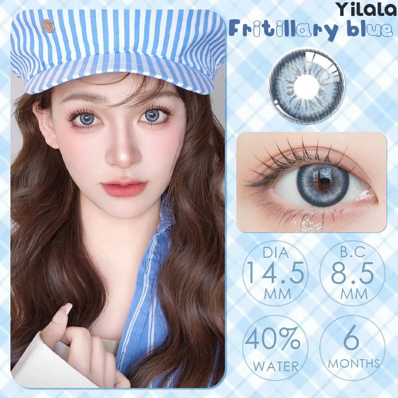 Yilala 0 ~-4.50 คอสเพลย์คอนแทคเลนส์สีสีชมพูคอนแทคเลนส์เส้นผ่านศูนย์กลาง 14.5 มม.สีน้ําตาลสีติดต่ออะนิเมะ Softlens รูปที่ 3