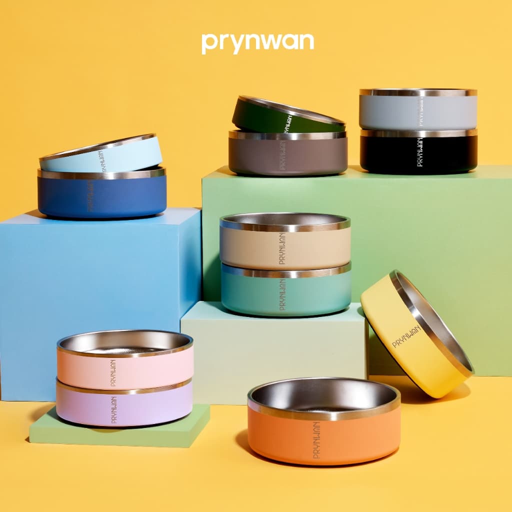 PRYNWAN Pets - Double Wall Stainless Steel Bowl ชามอาหารสัตว์เลี้ยง รูปที่ 4