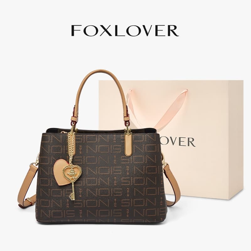 FOXLOVER กระเป๋าสะพายไหล่หนัง PU แฟชั่นสำหรับผู้หญิงพร้อมซิป กระเป๋าสะพายข้าง 2026 แบบใหม่ รูปที่ 1