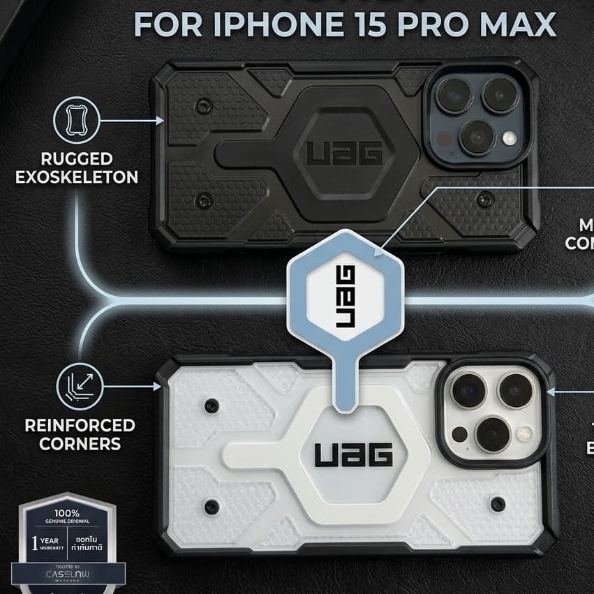 เคส UAG รุ่นใหม่ล่าสุด PLASMA CASE FOR IPHONE 17 16 11 12 13 14 15 PRO MAX PLUS AIR เคสกันกระแทก เคสใส A111 รูปที่ 6