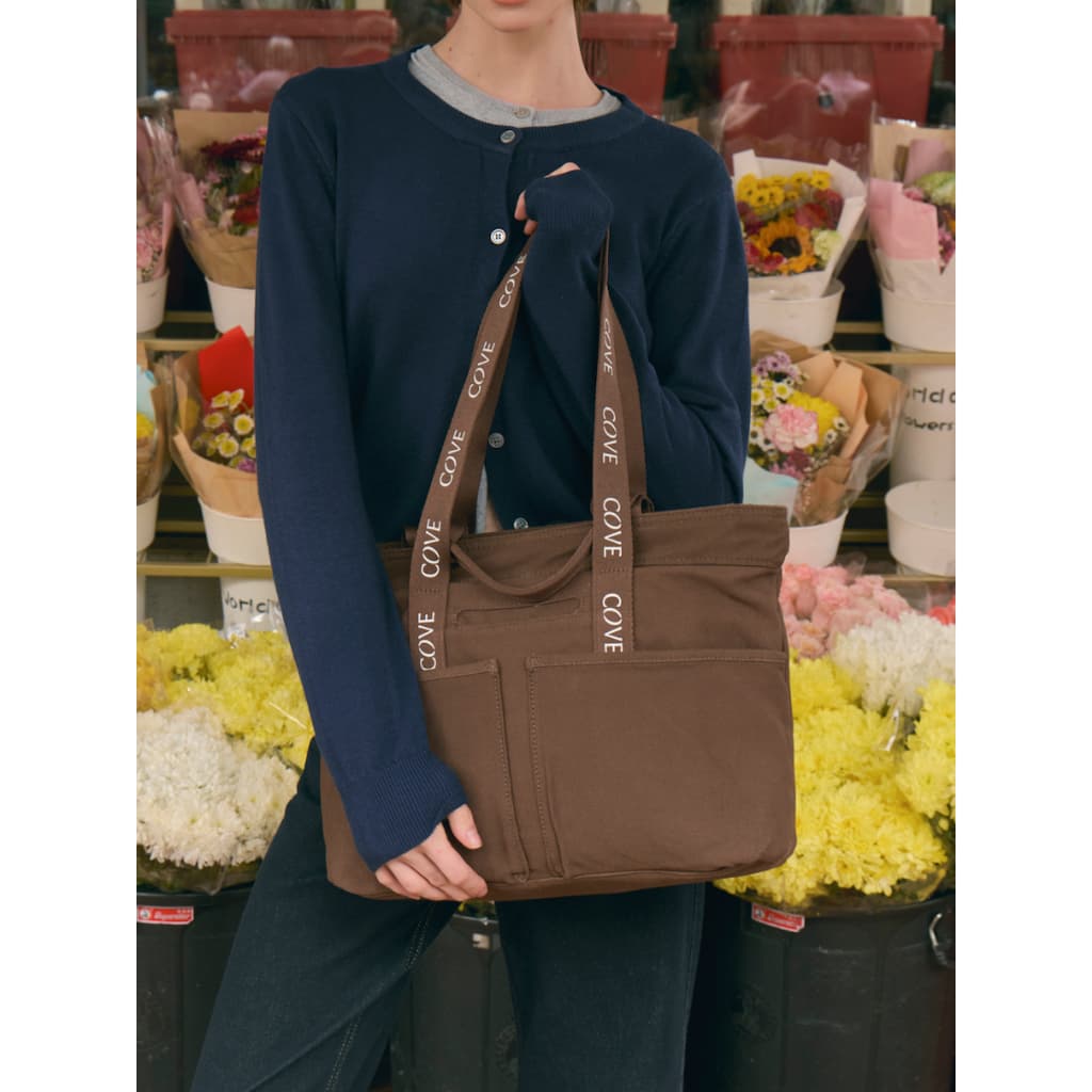 COVE Daytrip Canvas Tote กระเป๋าใส่โน๊ตบุ๊ค / Laptop 15 นิ้ว กระเป๋าสะพายไหล่ ผ้าแคนวาส น้ำหนักเบา รูปที่ 2