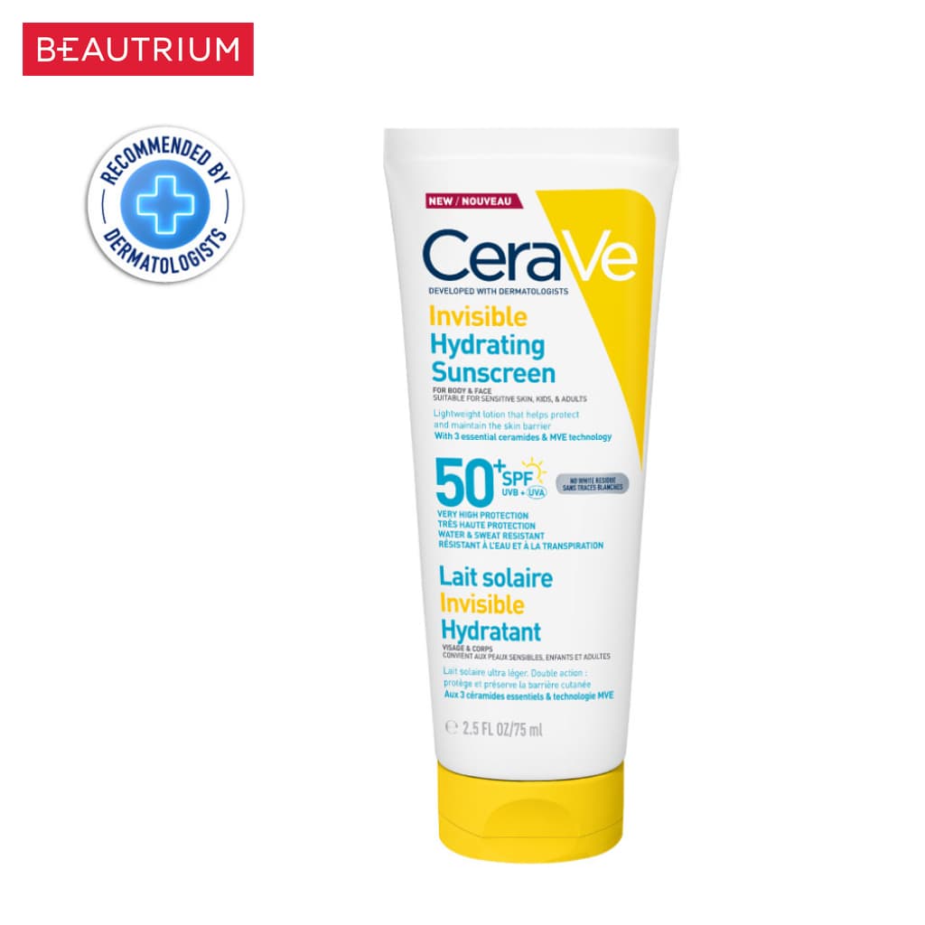 CERA-VE Invisible Hydrating Face And Body Sunscreen SPF50+ PA++++ กันแดด 75ml รูปที่ 2