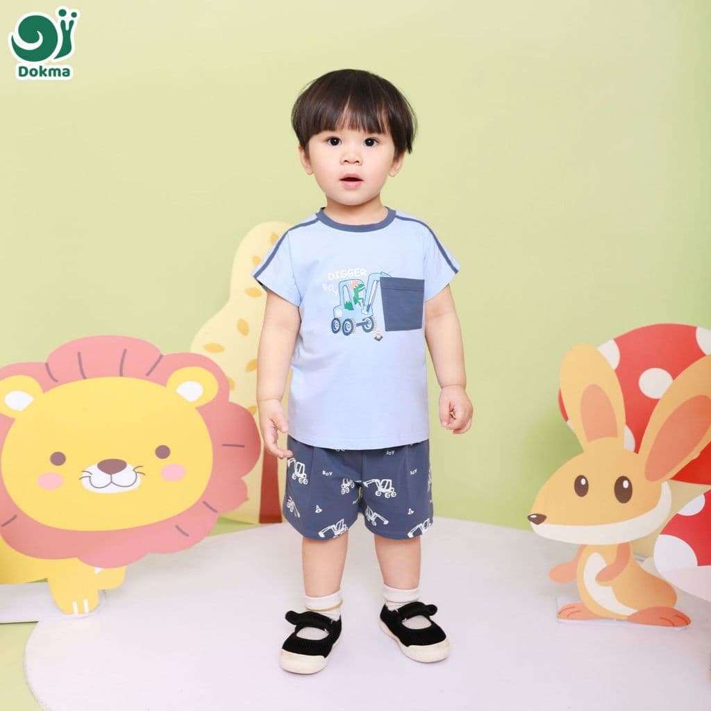 Dokma ชุดเซ็ทลูกชาย ไซส์ 6-36 เดือน ผ้าคอตตอน ผ้านุ่มๆ ใส่สบาย | BabyTrend รูปที่ 5