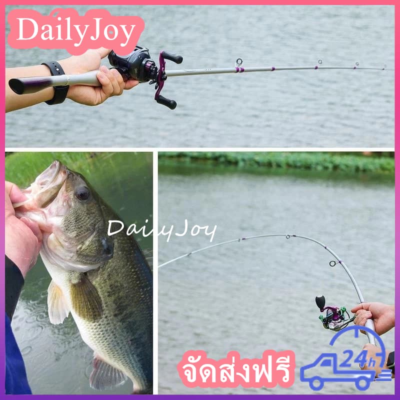คันเบ็ดตกปลา น้ำหนักสาย 2-12LB น้ำหนักเหยื่อ 8-25G คันเบ็ดตกปลา ML ทำจากคาร์บอนไฟเบอร์ แข็งแรง ทนทาน คันเบ็ดตกปลา รูปที่ 9
