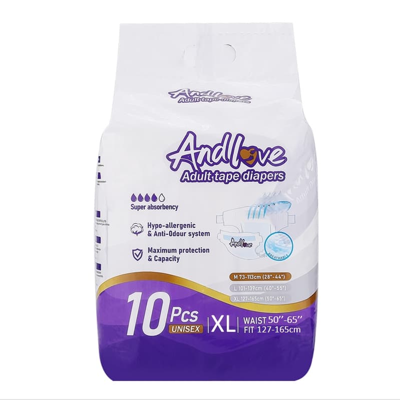 ผ้าอ้อมผู้ใหญ่ Andlove ใช้ได้ทั้งชายหญิง ปลี่ยนง่าย M/L/XL adult diapers ผ้าอ้อมแบบเทป รูปที่ 9