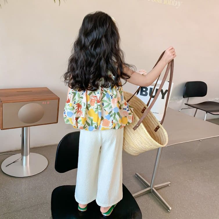PRINCESS KESLI ชุดแฟชั่นชุดเซ็ตเด็ก เสื้อแขนกุด+กางเกง ผ้านิ่ม ใส่สบาย สไตล์เกาหลี 1-9 ปี รูปที่ 8