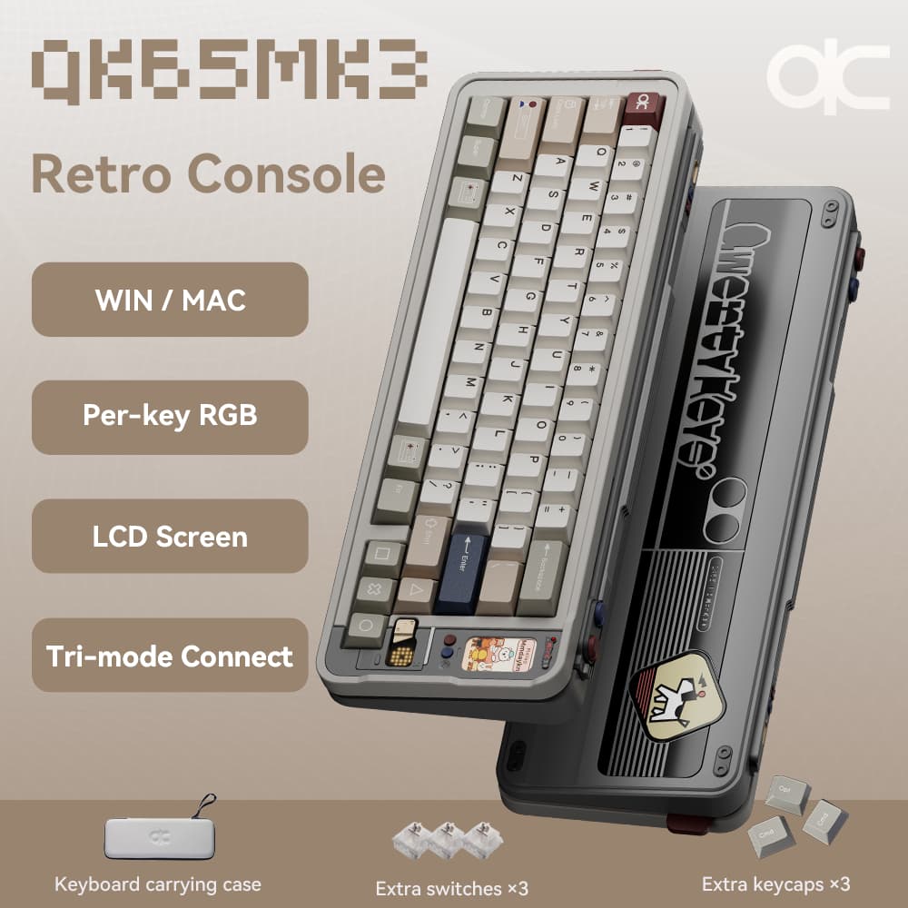 QK65 MK3 Pre-built Aluminium เคสอลูมิเนียม Mechanical Keyboard QK65mk3 Bigpenguin คีย์บอร์ด Prebuilt รูปที่ 5