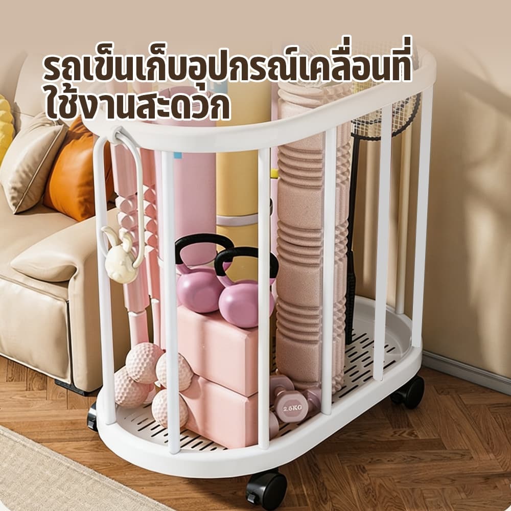 ตะกร้าเก็บของ ตะกร้าอุปกรณ์กีฬา ตะกร้าอเนกประสงค์ สไตล์เรียบง่าย ความจุขนาดใหญ่ เคลื่อนย้ายสะดวก เคลื่อนย้ายสะดวก รูปที่ 1