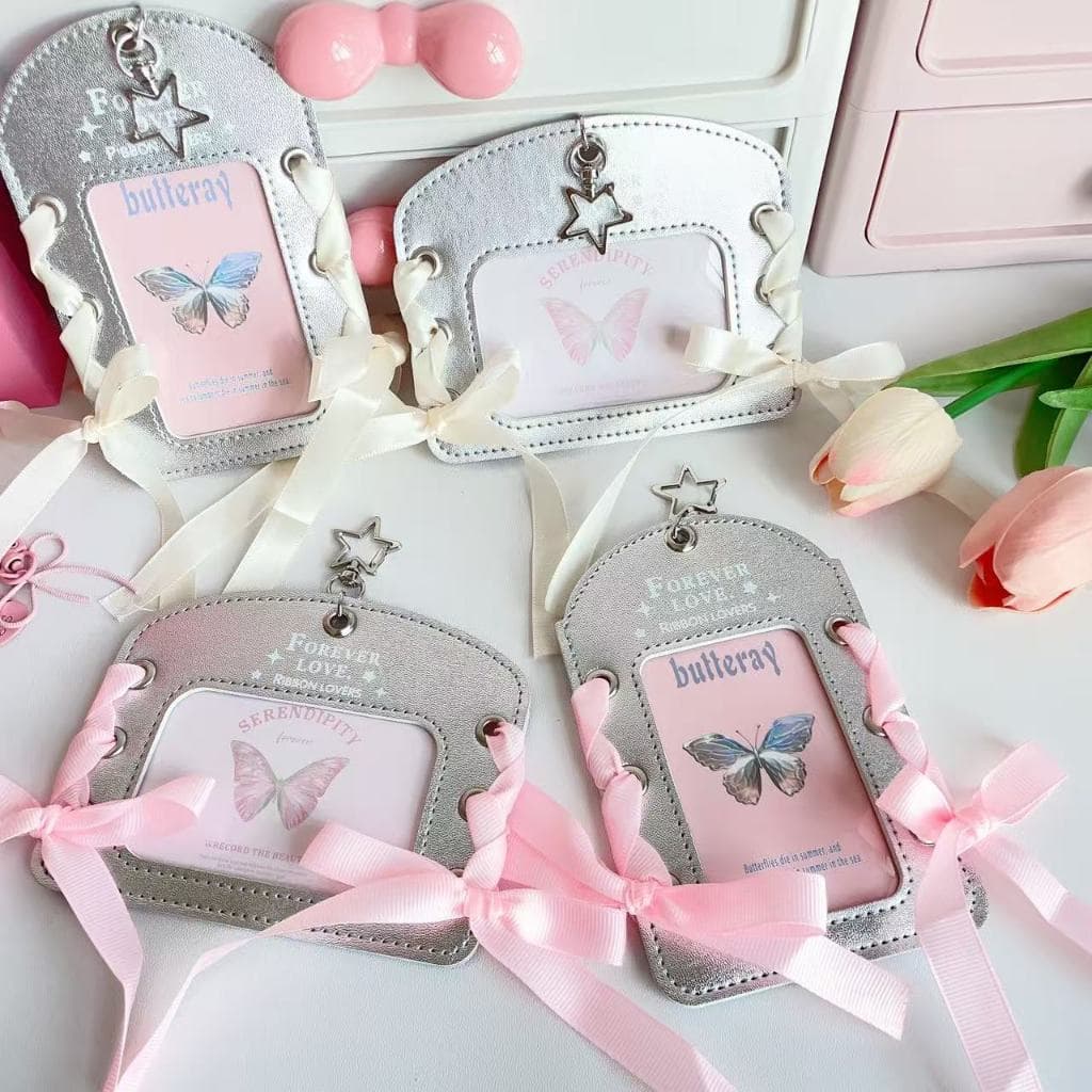 ส่งจากไทยเฟรมการ์ด Card holder ป้ายใส่บัตร กรอบการ์ดห้อยกระเป๋า เคสตกเเต่งกระเป๋าไปคอนพร้อมพวงกุญเเจ รูปที่ 9