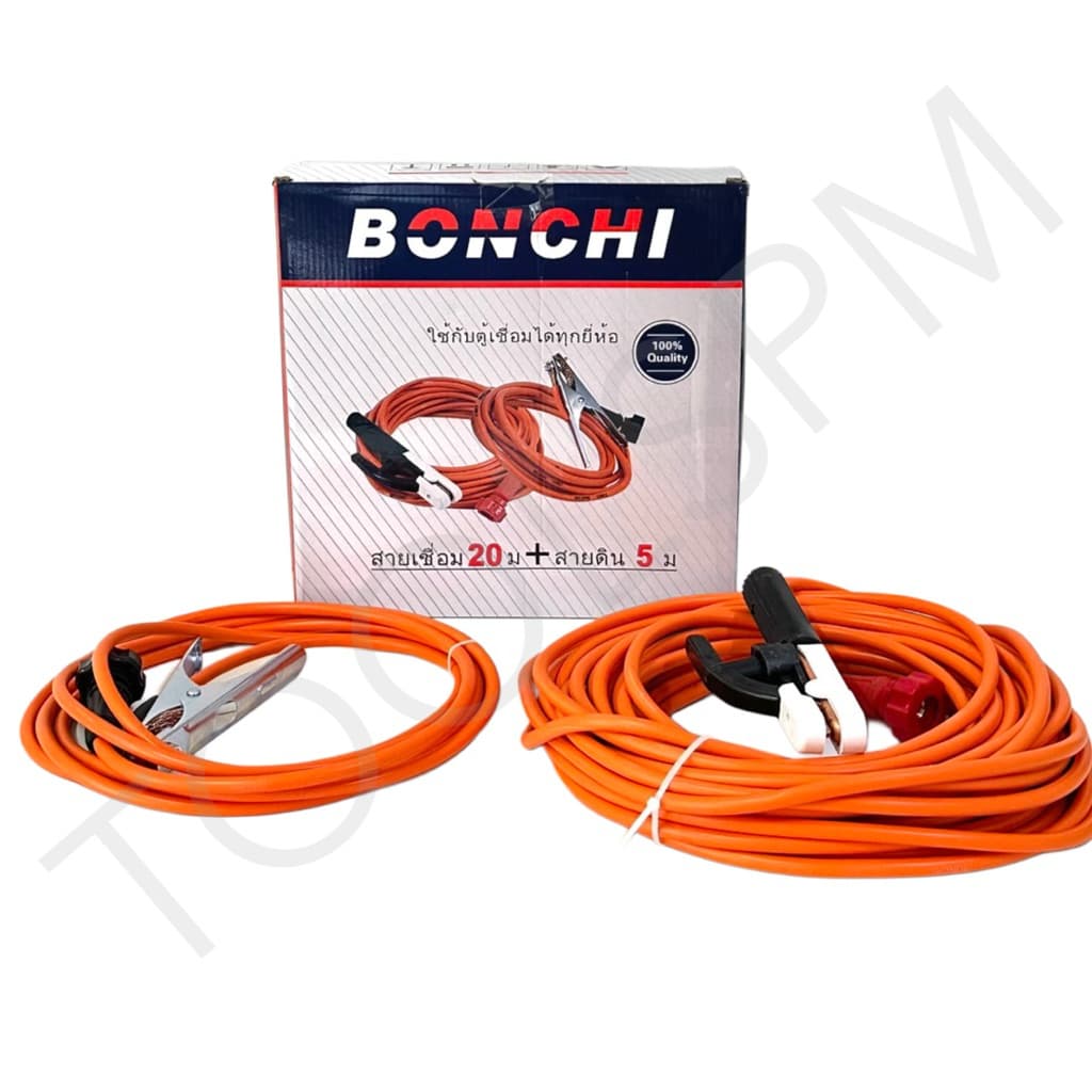 BONCHI สายเชื่อม สำเร็จรูปพร้อมหัวคีบกับธูปเชื่อมสายบวกและหัวคีบเหล็กกับสายกราวน์ พร้อมหัวเกลียว มีหลายขนาดให้เลือก รูปที่ 6