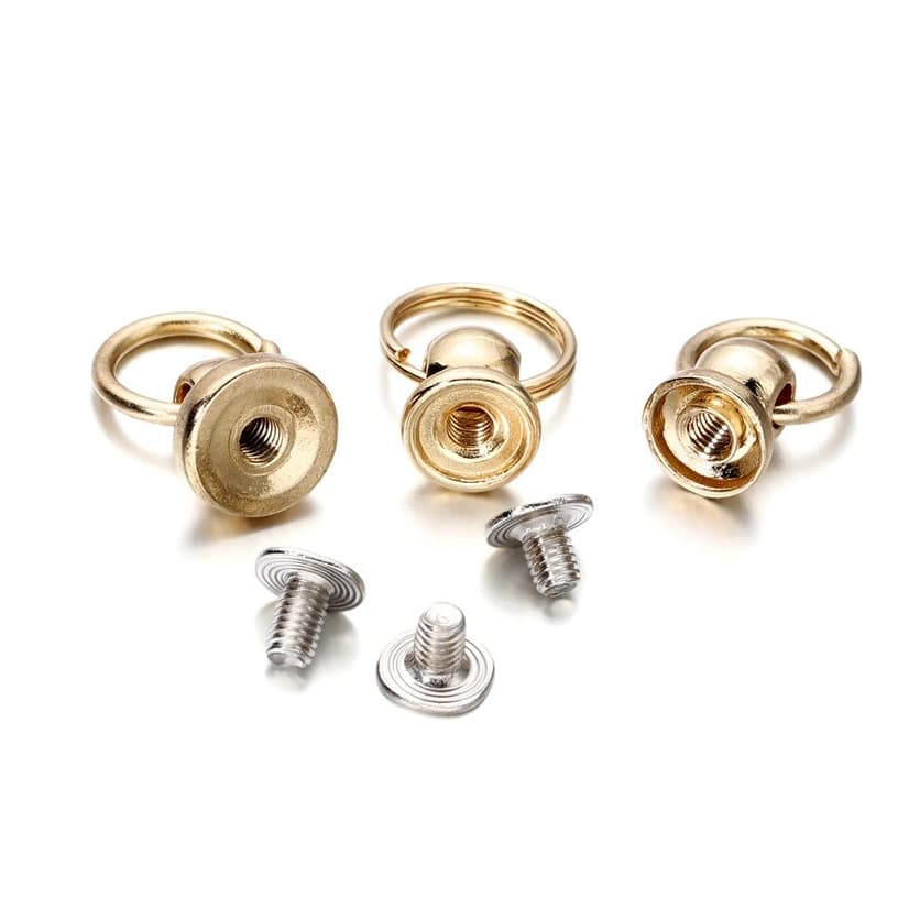 5 ชิ้น น็อต + หัวเข็มขัดแบบเกลียวสำหรับใส่โทรศัพท์แบบพิเศษdiy เงิน/ทอง จัดส่งจากไทย รูปที่ 5