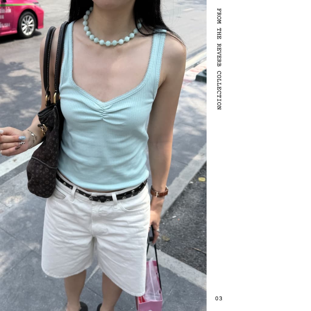 EMAU- Rue the Sleek Amazon Jade Necklace สร้อยหินอมาโซไนท์ รูปที่ 4