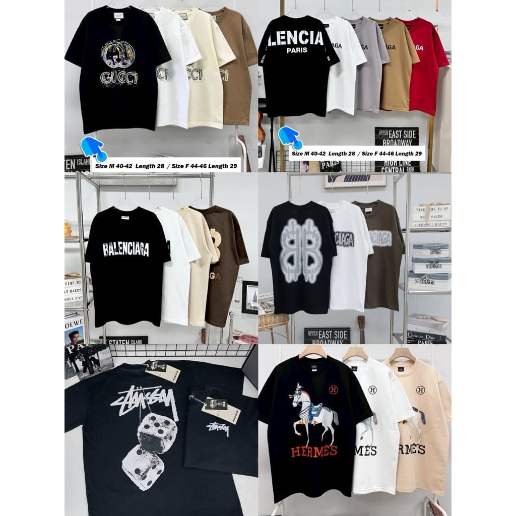 •เสื้อยืดOversizeรวมแบรนด์ Size M F รูปที่ 1