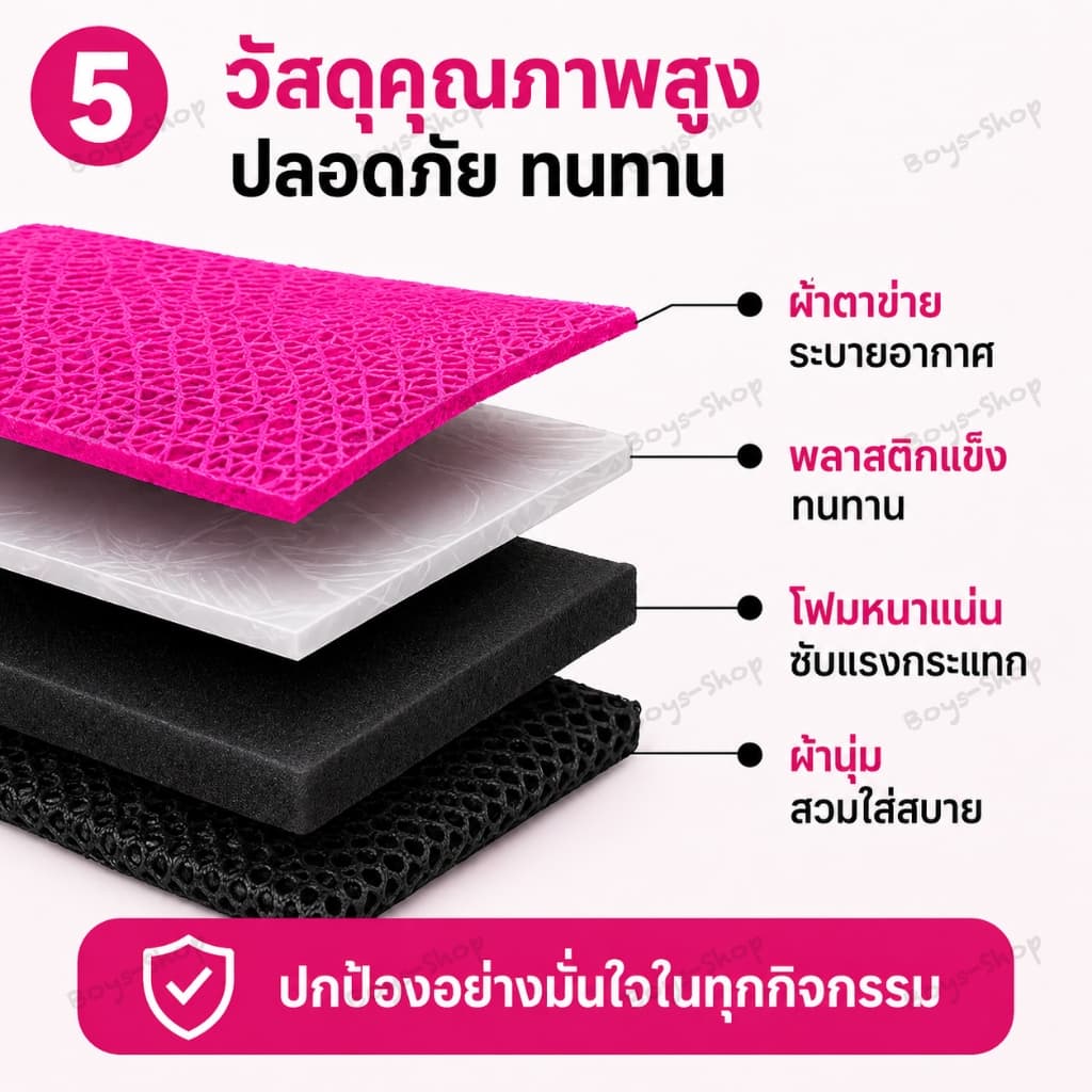 อุปกรณ์ป้องกัน 7 ชิ้น สนับเข่าเด็ก ชุดหมวกกันน็อค อุปกรณ์ป้องกันสเกตบอร์ด มี5สีให้เลือก รูปที่ 9