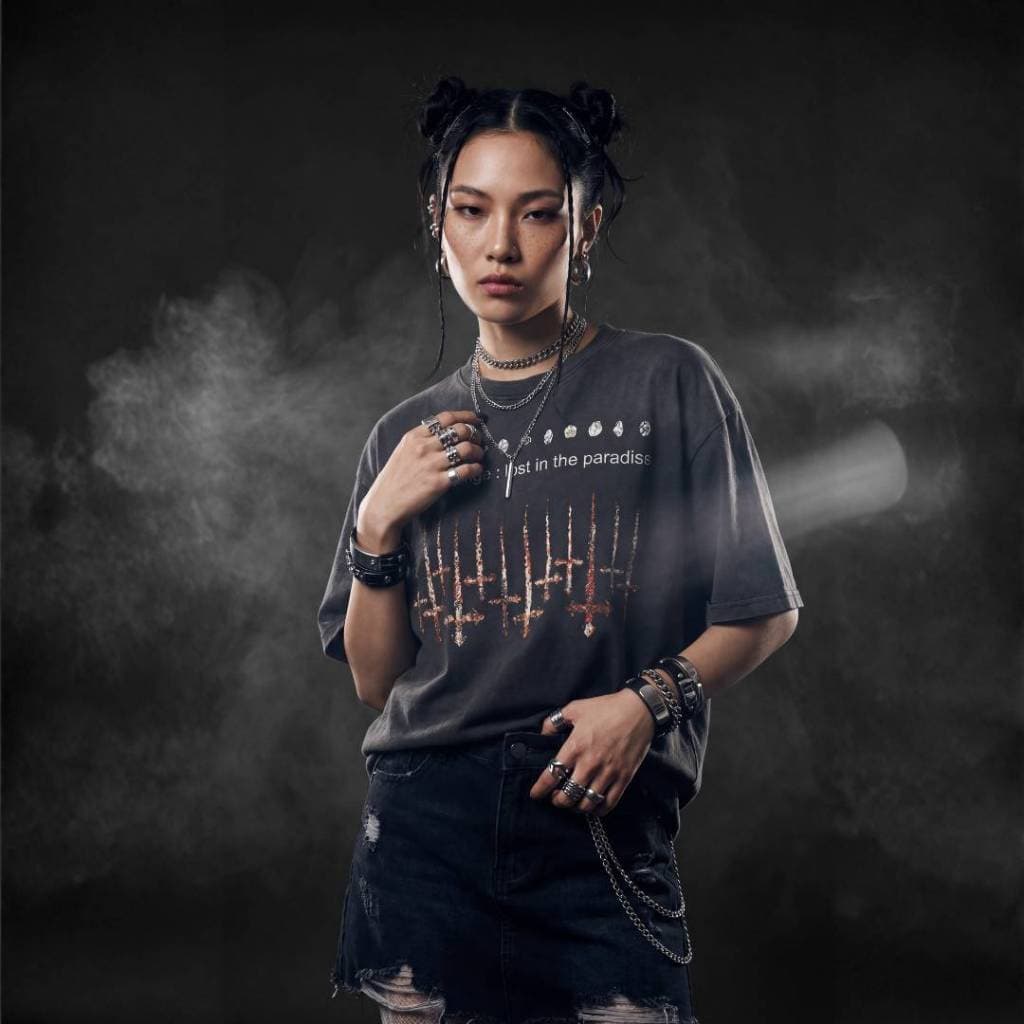 REVENGE Vintage Street – SIN เสื้อยืดสีฟอกเฟด วินเทจพรีเมี่ยม ผ้า Cotton USA งาน DTG คุณภาพสูง รุ่น RE020 รูปที่ 4