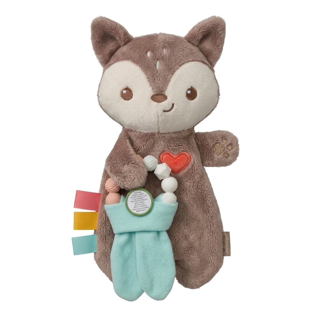 Infantino : Cuddle & Teethe Soothing Set - ตุ๊กตาพี่หมีนอนกอด พร้อมมยางกัด รูปที่ 1