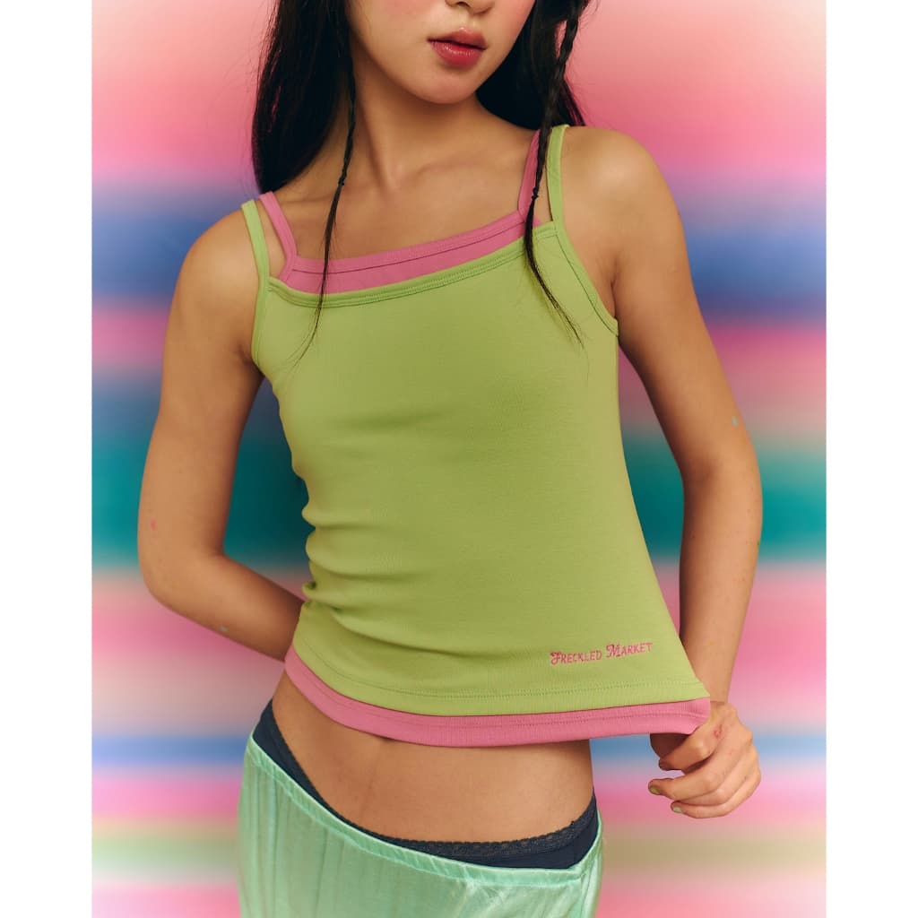 The Freckled Market - Layered Camisole Top เสื้อสายเดี่ยวเลเยอร์ รูปที่ 1