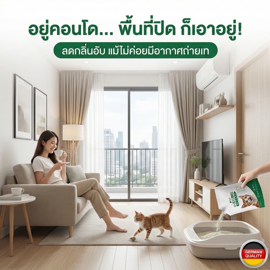 ผงกำจัดกลิ่นทรายแมว PetClear ลดกลิ่นอับ ดับกลิ่นฉี่แรงๆ เอาอยู่! Food Grade ปลอดภัย น้องแ รูปที่ 3