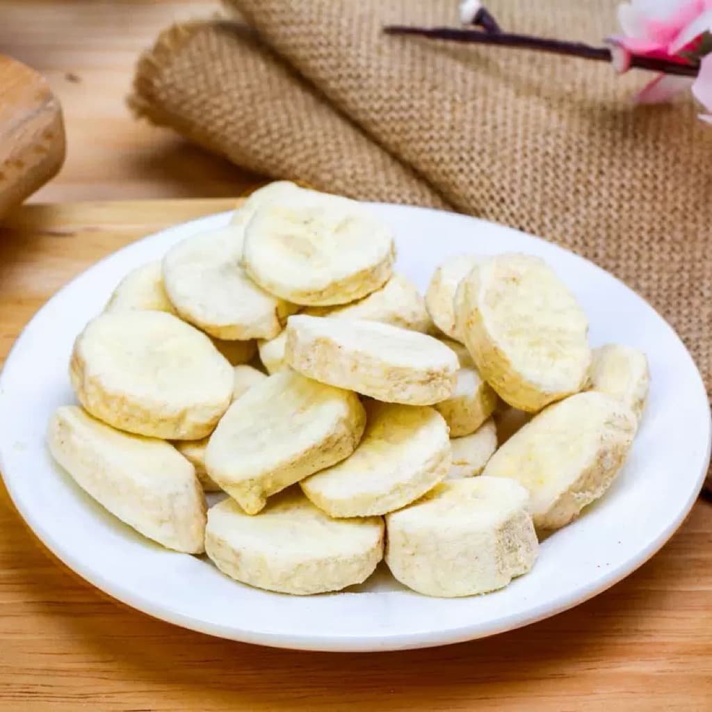 กล้วยอบแห้ง Freeze Dried Banana ผักผลไม้อบแห้งสำหรับสัตว์เลี้ยงฟันแทะทุกชนิด กระปุกขนาด 15 g. รูปที่ 3