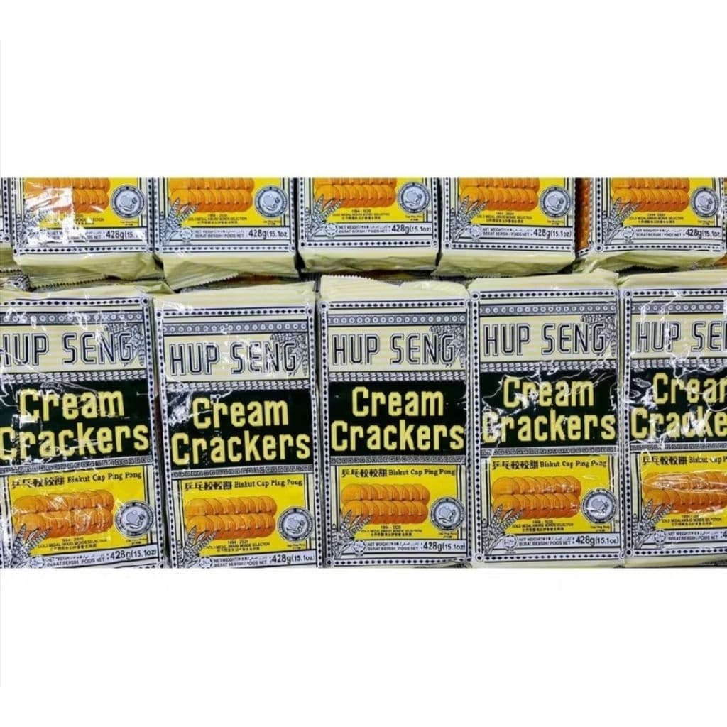 ฮับเส็ง ครีม / ซูการ์ แครกเกอร์ 428 กรัม ขนมมาเลเซีย / Hupseng Cream/ Cracker 428g. รูปที่ 2